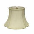Homeroots 17 in. Reversed Oval Monay Shantung Lampshade, Ivory 469642
